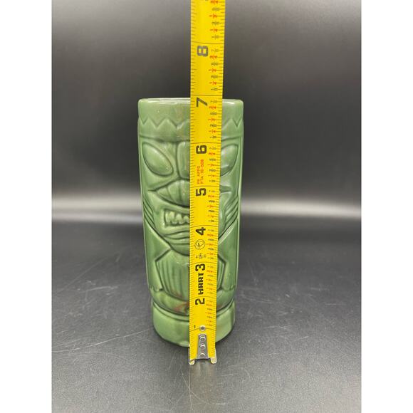 Tiki Mug / Tumbler 2 Faced DW113 Disneyworld Green 7" - Picture 5 of 5
